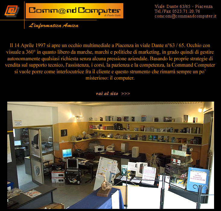Command Computer - Piacenza